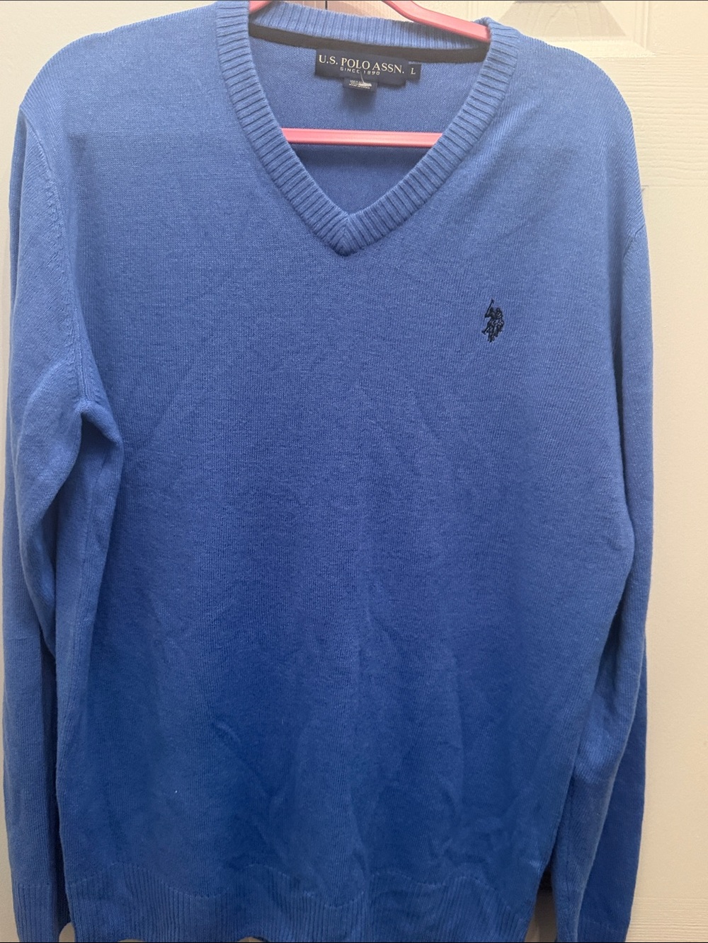 U.S. Polo Assn. Men's Royal Blue V-Neck Sweater